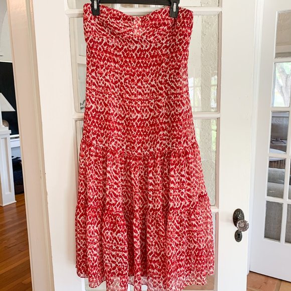 Vintage Dresses & Skirts - Evan Picone vintage strapless midi dress